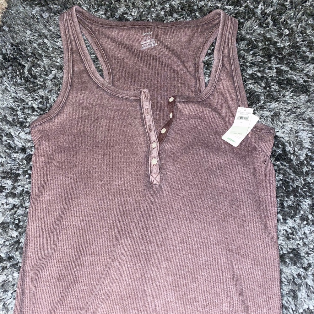 American Eagle Henley tank top